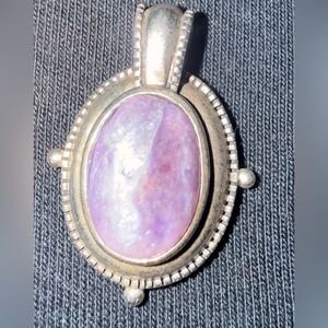 Vintage Elegant 925 Silver and amethyst  Pendant